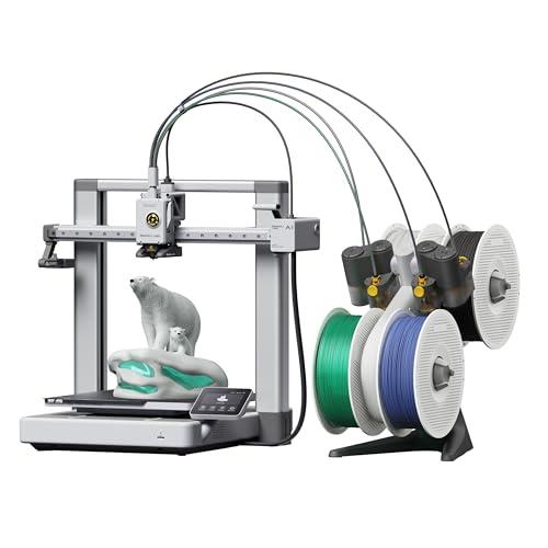 Bambu Lab A1 Combo, A1 3D Printer and AMS lite, Support Multi-Color 3D Printing, High Speed & Precision, Full-Auto Calibration & Active Flow Rate Compensation, ≤48 dB Quiet FDM 3D Printers