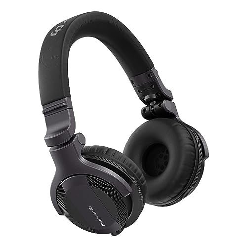 Pioneer DJ HDJ-CUE1 DJ Headphones, Black | For new and everyday DJs, on-ear wired DJ monitoring headphones, comfortable, foldable, swivel earcups, clear cueing