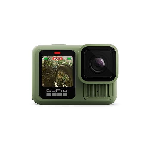 GoPro HERO13 Black in Forest Green - Waterproof Action Camera with 5.3K60 Video, 27MP Photos and HB Series Lens Compatibility