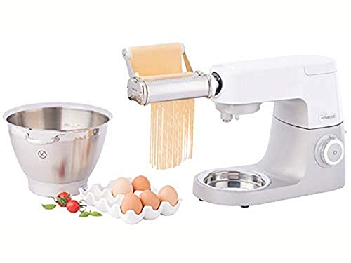 Kenwood Tagliatelle Pasta Cutter Attachment KAX971ME, Stainless Steel Stand Mixer Accessory Compatible with Chef and Chef XL Models, Silver