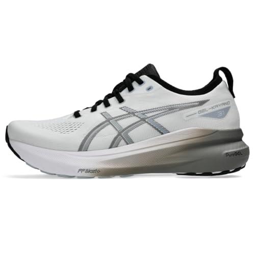 ASICS Men's Gel-Kayano 31 Running Shoes, White/Piedmont Grey, 11.5