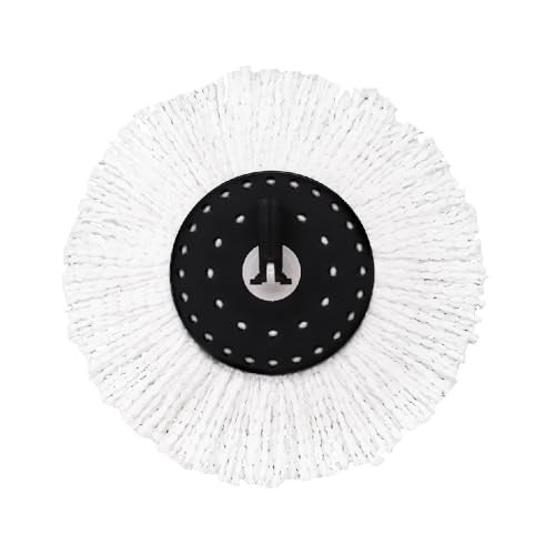 White Magic Professional Microfibre Head for Spin Mop, 48 cm Diameter, White