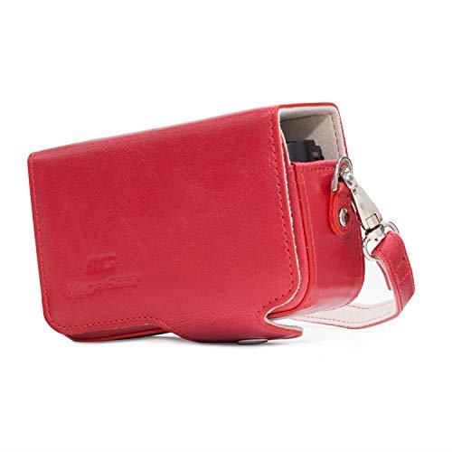 MegaGear Sony Cyber-Shot DSC-RX100 VI, RX100 VI, RX100 IV, RX100 III, RX100 IICamera Case with Strap, Red (MG1205)