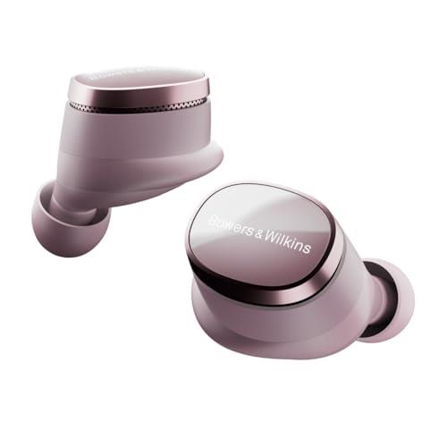 Bowers & Wilkins Pi8 True Wireless Noise Cancelling Earbuds with Bluetooth aptX, 24-bit Wireless Connection, Audio Retransmission, and 6 Built-in Microphones, Pale Mauve
