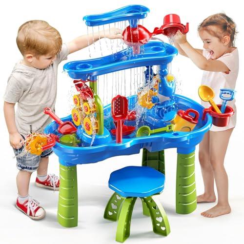 JUKUDAHU Kids Sand and Water Table for Kids 3 4 5 6 7 8 Years Old