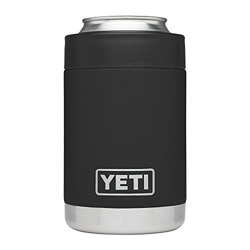 YETI Rambler Vacuum Insulated Stainless Steel Colster, Black DuraCoat