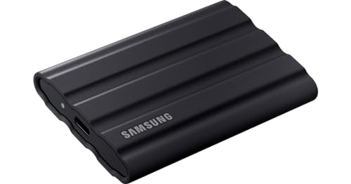 Samsung T7 Shield Portable SSD 1 TB - USB 3.2 Gen.2 External SSD Black (MU-PE1T0S/EU)