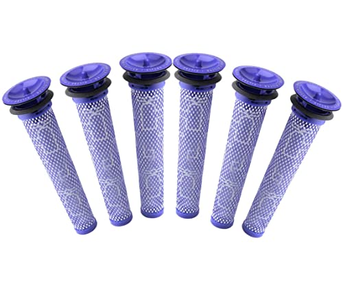 Hygieia 6x Pre-Motor Cone Filter Kit for Dyson V6 V7 V8 DC58 DC59 DC61 DC62 Stickvac Vacuum Cleaners, Kit for Dyson Filter Replacement, Handheld and Stick Cordless Vacuum Cleaners