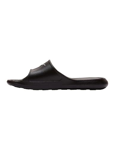 Nike Men's Victori One Shower Slide Trail Running Shoe, Black/White-Black