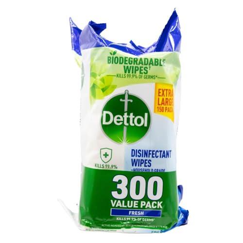 DETTOL DISINFECTANT WIPES FRESH 300 PACK (2 X 150 PACK)