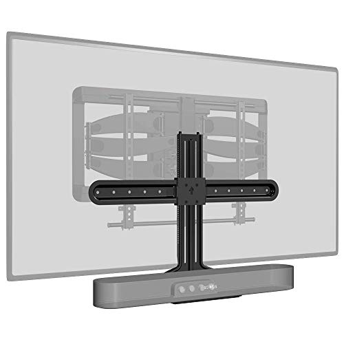 Sanus Soundbar Mount Compatible with Sonos Beam - Height Adjustable Up to 12" & Designed to Work with Any TV - Custom Fit to The Beam for Optimal Audio Performance
