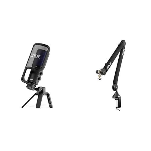 RØDE NT-USB+ with Studio Arm Bundle - Professional-Grade USB Microphone with PSA1+ for Recording Exceptional Audio Directly to a Computer or Mobile Device
