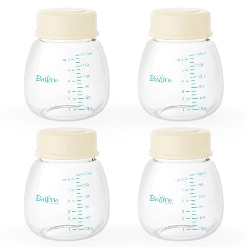 BALIME 6oz Breast Milk Storage Bottles, Compatible with Spectra Breast Pumps