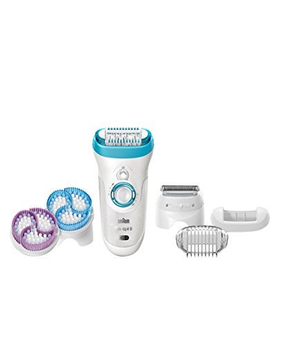 Braun Silkpil 9 Women's Epilator 9 961e, Electric Hair Removal, Wet and Dry with 6 Extra Caps
