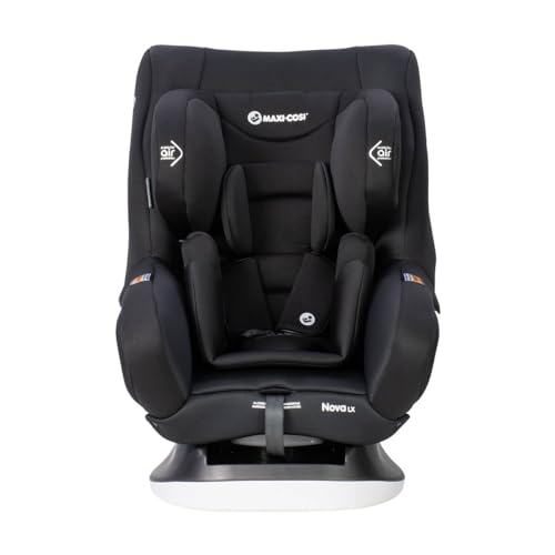 Maxi-COSI Nova LX Convertible Car Seat -Onyx- Newborn to 4 Years, Extended Rearward Facing to 30 Months, Air Protect Technology, Wicking Fabric, ISOFIX Compatible, Plush Newborn Insert