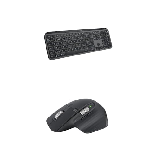 Logitech MX Keys S Wireless Keyboard & Logitech MX Master 3S - Wireless Performance Mouse Bundle