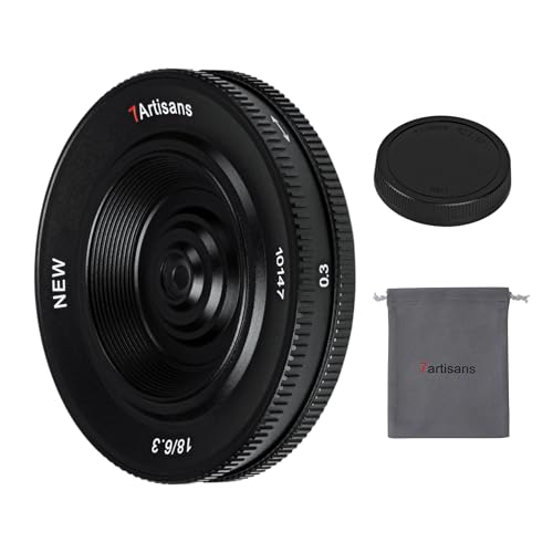 7artisans 18mm F6.3 Ultra-Thin Prime Lens APS-C Lens for Sony E-Mount Mirrorless Cameras for Sony A7 A7II A7III (A7M3) A7R A7RIII A7S A7SIII A6000 A6300