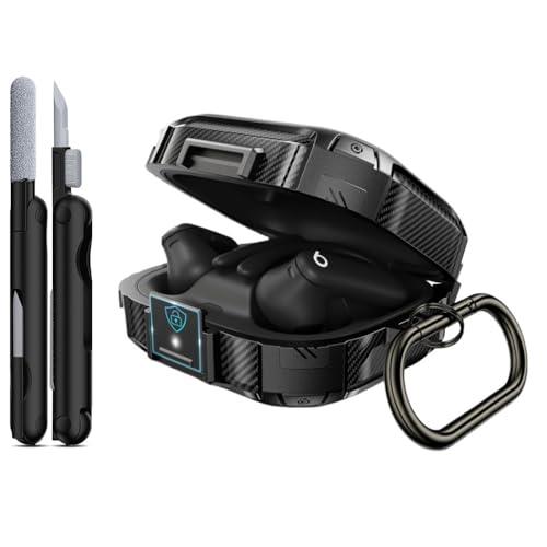 Safety Lock Case Compatible with Beats Powerbeats Pro 2 Wireless Earbuds,TPU Full Drop Protection Cover with Keychain