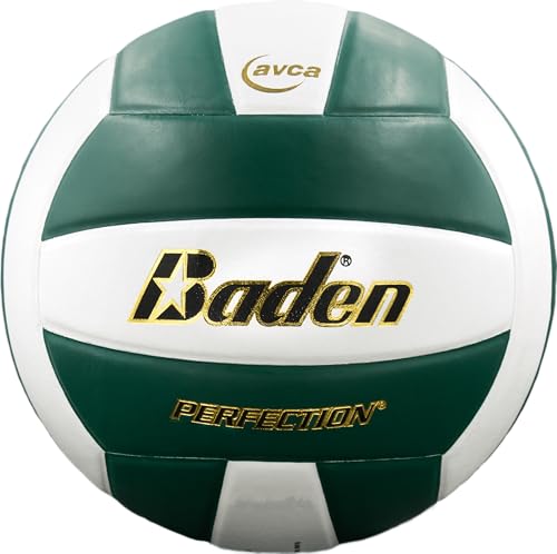 Baden | Perfection | Premium Leather | Indoor Official Game Volleyball | 13U to College | Official Size + Weight | NFHS + AVCA Approved