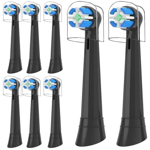 iO Toothbrush Heads Compatible with Oral-B iO 3/4/5/6/7/8/9/10 Series, Ultimate Clean iO Replacement Brush Heads for Gentle Care - 8 Pack Standard Toothbrush Heads with Toothbrush Cover