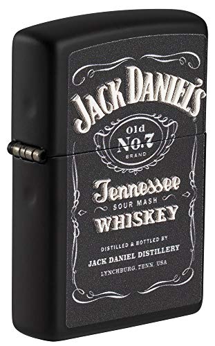 Zippo Jack Daniel's Lighter, Black Matte