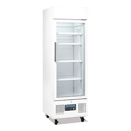 Polar G-Series Upright Display Fridge, 218 Liter Capacity, White