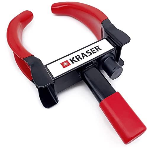 KRASER KR820 Heavy Duty Wheel Clamp Lock, Anti-Drill Ball camlock, Universal Anti-Theft for Trailer Car Van Motorhome Motorcycle Golf Cart, Tire Lock, Parking Boot, Tire Clamp, Trailer Wheel Lock