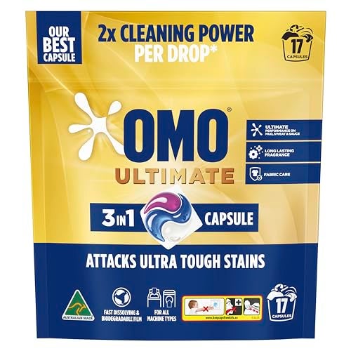 OMO Ultimate 3 in 1 Laundry Capsules 17 capsules