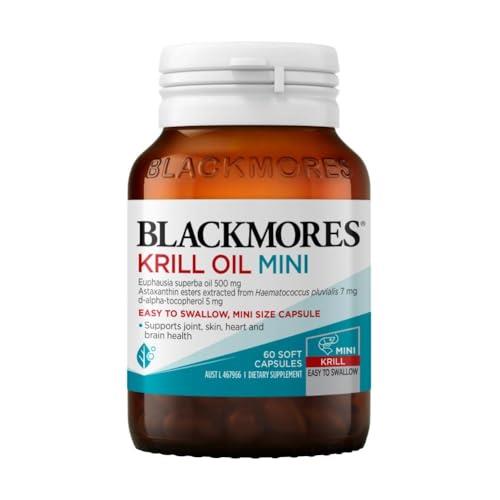 Blackmores Krill Oil Mini | Supports Joint, Heart, Brain, Skin and Immune System Health | 60 Capsules