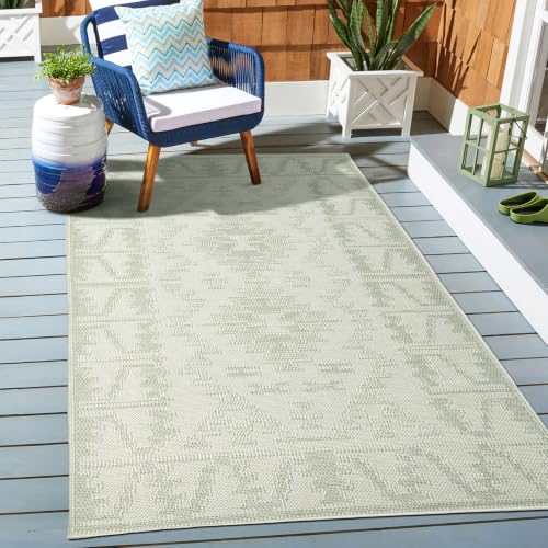 Patio Kuza Outdoor 330x240cm - Extra Large Pet Friendly Floor Rug - Green