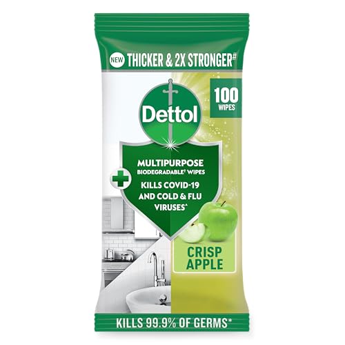 Dettol Multipurpose Disinfectant Cleaning Wipes Apple 100s