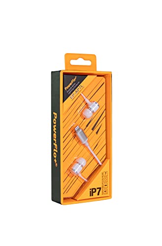 Powerflo Lightning Earpods, White