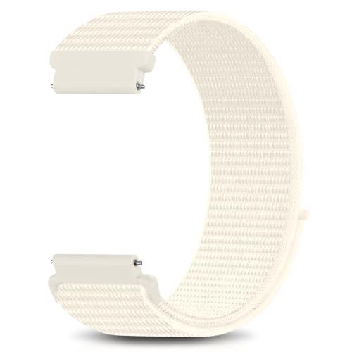 18mm 20mm 22mm Hook and Loop Watch Band Compatible with Garmin Vivoactive 5/ Vivoactive 6/ Vivoactive 3, Soft Nylon Breathable Sport Strap for Venu 2S/ Venu3S/ Forerunner 265s,Venu 3/ Venu 2 Men Women