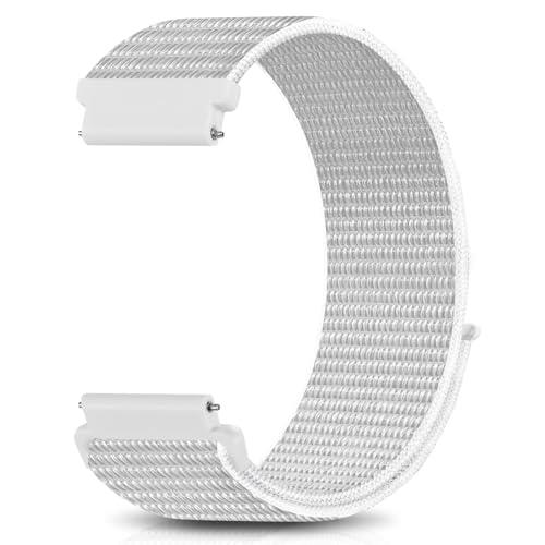 18mm 20mm 22mm Hook and Loop Watch Band Compatible with Garmin Vivoactive 5/ Vivoactive 6/ Vivoactive 3, Soft Nylon Breathable Sport Strap for Venu 2S/ Venu3S/ Forerunner 265s,Venu 3/ Venu 2 Men Women