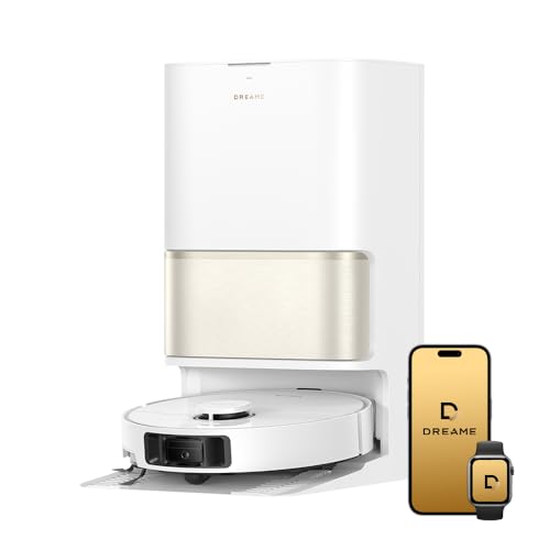 dreame L50 Ultra CE Robot Vacuum and Mop25000Pa Suction Auto-Empty & Self-Cleaning Mop80°C Hot Water WashingFlexArm Tech3DAdapt Obstacle AvoidanceAll-in-One Station App& Alexa Control