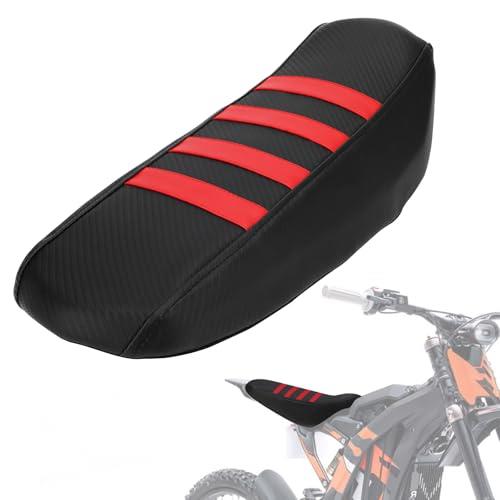 IUVWISN Seat Cover for Surron LBX 79bike Falcon Pro, Electric Dirt Bike Seat Cover for Sur Ron Red,Non-Slip Soft High Elastic Leather