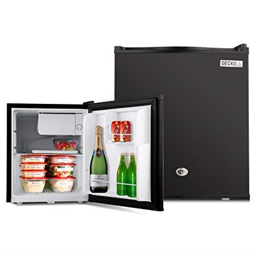 Gecko 57L Portable Camping Bar Fridge With Freezer, Black