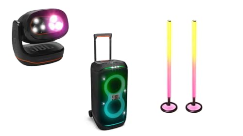 JBL Partylight Bundle - Partylight Beam, 2 x Partylight Sticks & PB320 Speaker