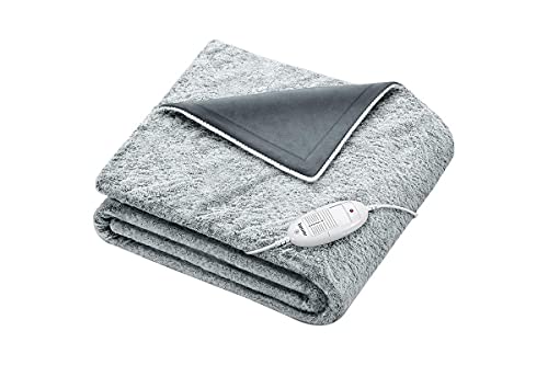 Beurer Super Cosy Heated Throw, Charcoal Grey