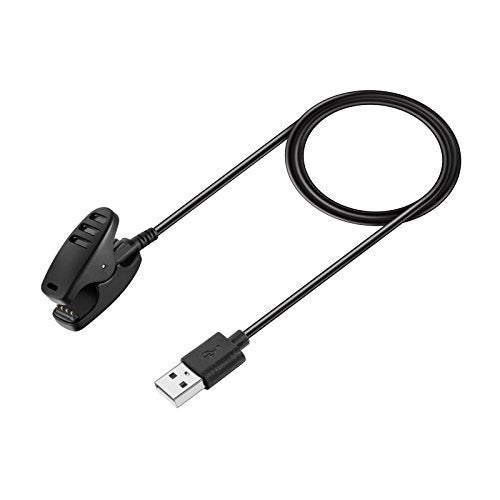 K KISHOMY USB Charging Cable for Garmin Lily 1/2, Forerunner 30 35 35J 230 235 630 645 Music 735XT, Approach G10 S20, Vivomove Trend/HR, ForeAthlete 35J Smart Watch Replacement Clip Charger- 1M/3.3ft