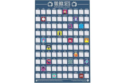 Gift Republic Bucket List Scratch Poster - 100 Box Sets Wall Chart