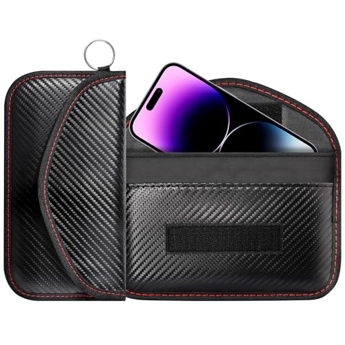 Leonids Faraday Bag for Car Keys, Car Key Signal Blocking Pouch for Security Protection, Signal Blocking Faraday Pouch