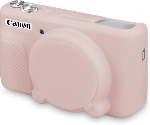 Silicone Camera Case for Canon PowerShot SX740/ SX730 Digital Camera, SX740 Soft Case Cover Rubber Camera Sleeve with Removable Lens Cover