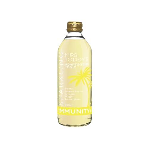 Mrs Toddy’s Tonic Immunity+ Sparkling Adaptogenic Tonic | Natural Botanical Soda | Non-Alcoholic Alternative | No Preservatives | Blood Sugar Friendly | 330mL