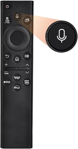 Voice-Compatible Universal Remote Control for Samsung Smart TVs: BN59-01385A Replacement – Designed for Frame, Serif, Crystal, Solar, UHD, Neo QLED, OLED, 4K, 8K Models, No Solarcell.