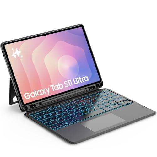 Detachable Keyboard Case for Samsung Galaxy Tab S11/S10/S9/S8 Ultra 14.6 inch