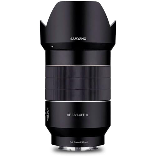 Samyang AF 35 mm F1.4 II FE for Sony E - Auto Focus Full Format & APS-C Wide Angle Lens Fixed Focal Length Mirrorless Sony E Mount System Cameras Aluminium Housing Weather Protection Sony A9 A7 A1 Alpha 60000000 Series