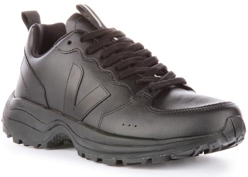 Veja Venturi CWL Women's Faux Leather Casual Trainers, Sustainable and Stylish Choice for Women, Black, 7 US