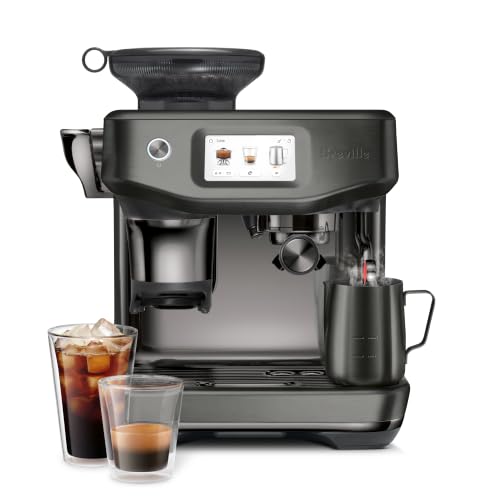 Breville the Barista Touch Impress Coffee Machine, Espresso Machine with Coffee Grinder (BES881NRE) - Noir Black