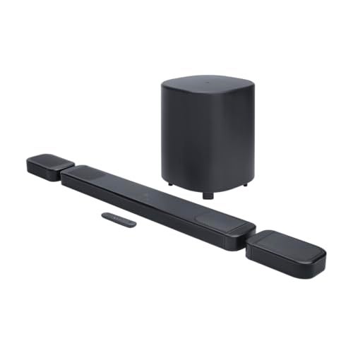 JBL Bar 1000MK2, Real Panoramic Surround Sound with Detachable Wireless Speakers, 960W max Output Power and a 10' Wireless subwoofer, True Dolby Atmos and DTS:X, Black